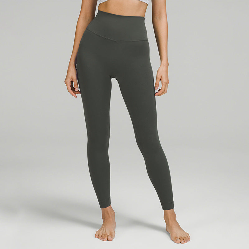 No Front Seam Leggings for Women — High Waisted Buttery Soft Yoga Fit in Stretch Nylon