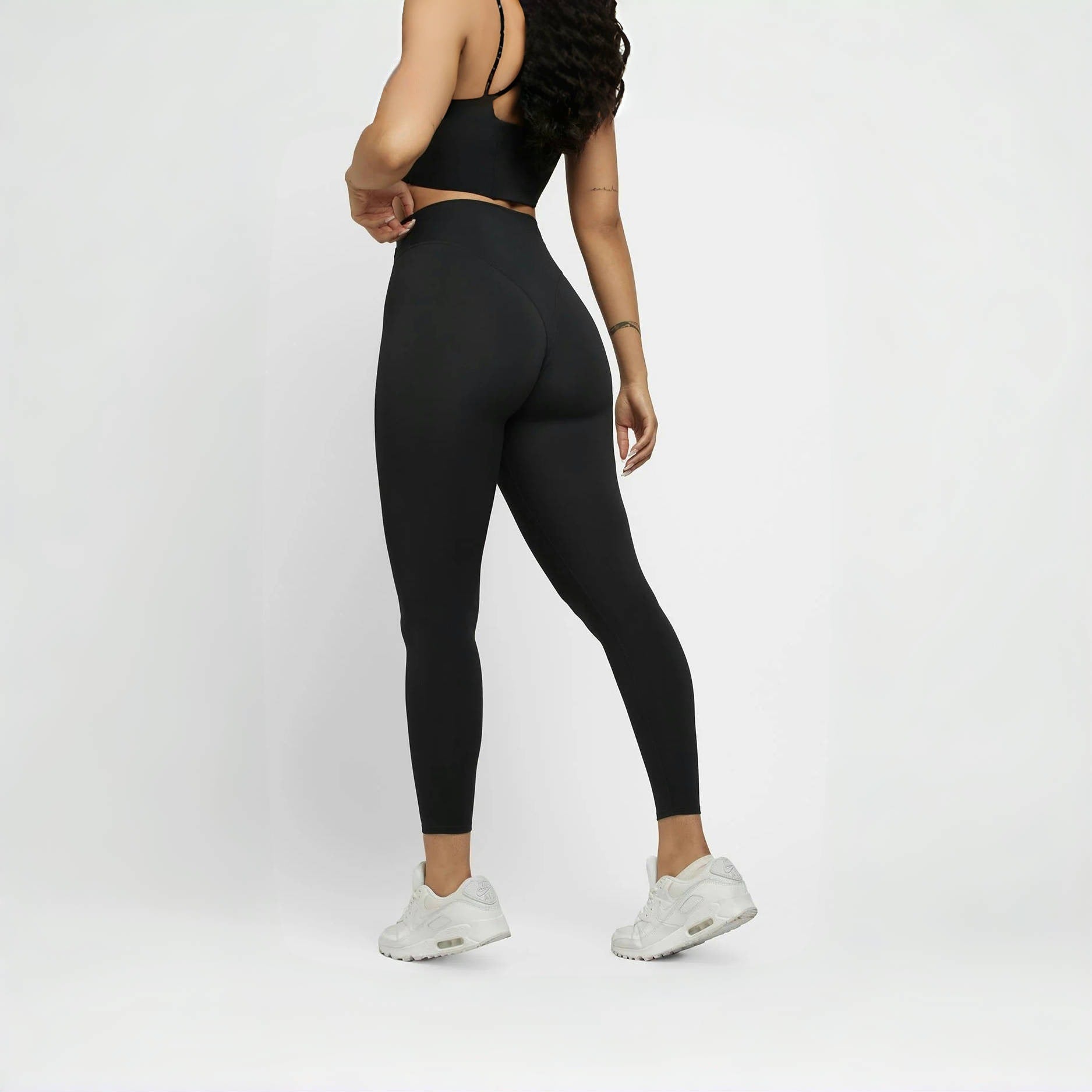 Seamless Leggings for Women — High Waisted V Front Yoke in Buttery Soft Nylon