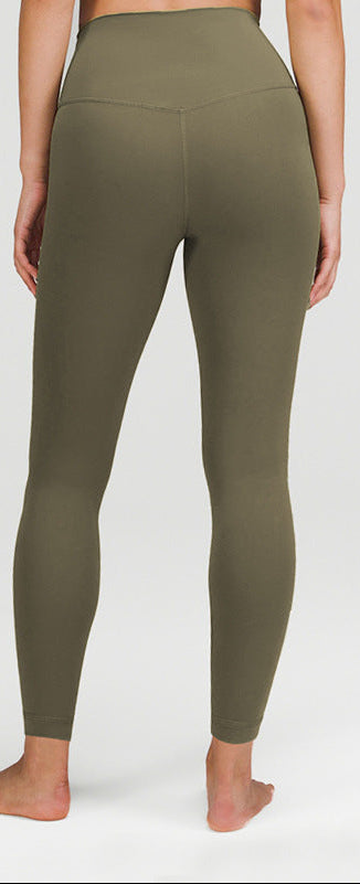 No Front Seam Leggings for Women — High Waisted Buttery Soft Yoga Fit in Stretch Nylon