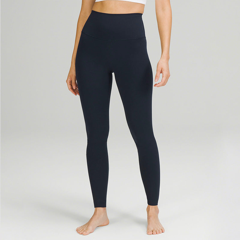 No Front Seam Leggings for Women — High Waisted Buttery Soft Yoga Fit in Stretch Nylon