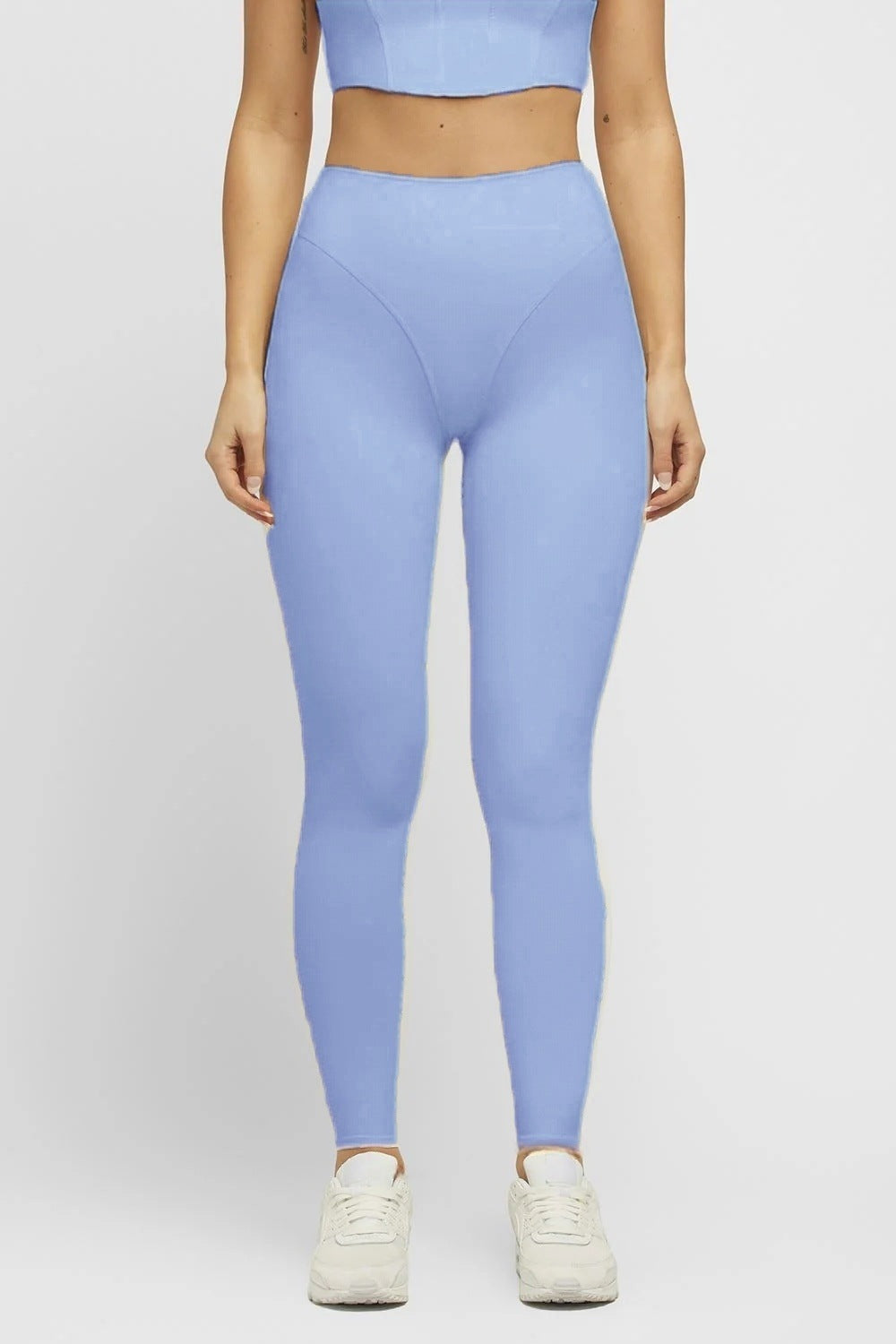 Seamless Leggings for Women — High Waisted V Front Yoke in Buttery Soft Nylon