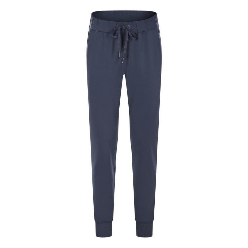 Athletic Joggers for Women — Tapered Yoga Pants with Side Pockets in Nylon
