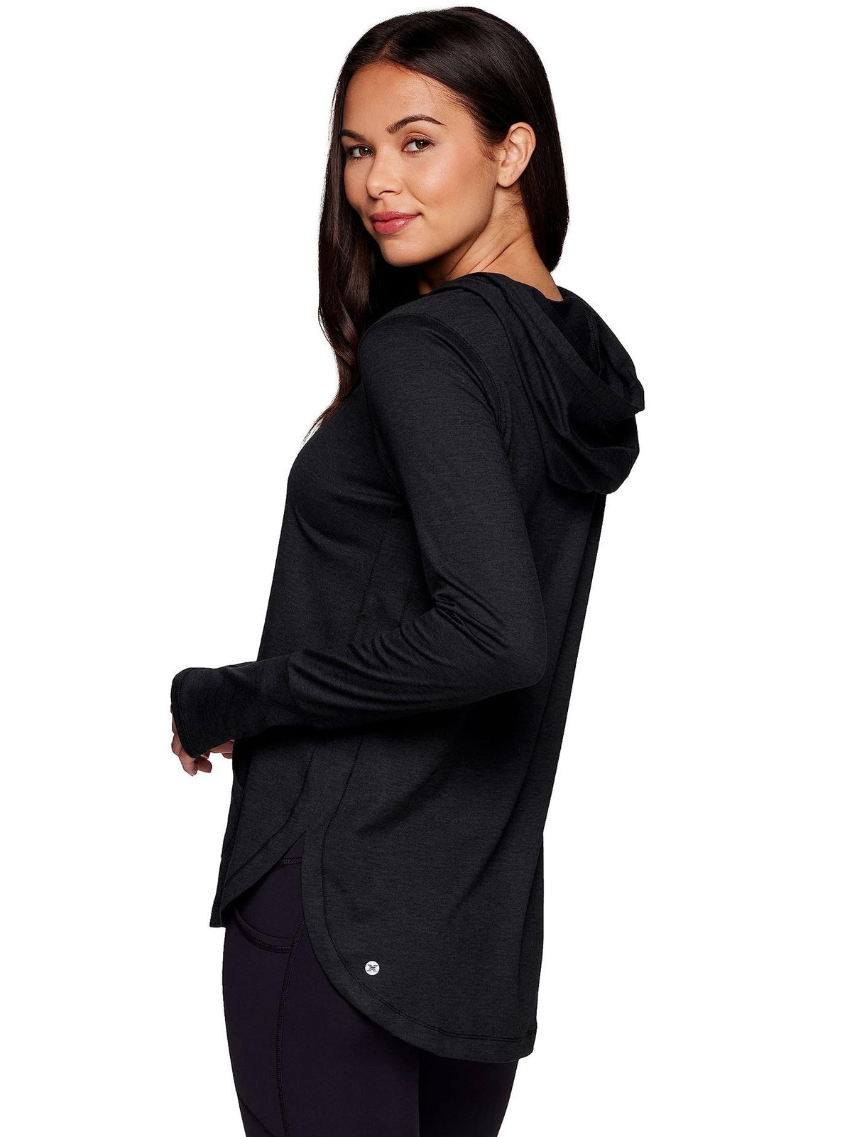 Pullover Hoodie for Women — Lightweight Tunic Length with Thumbhole Cuffs