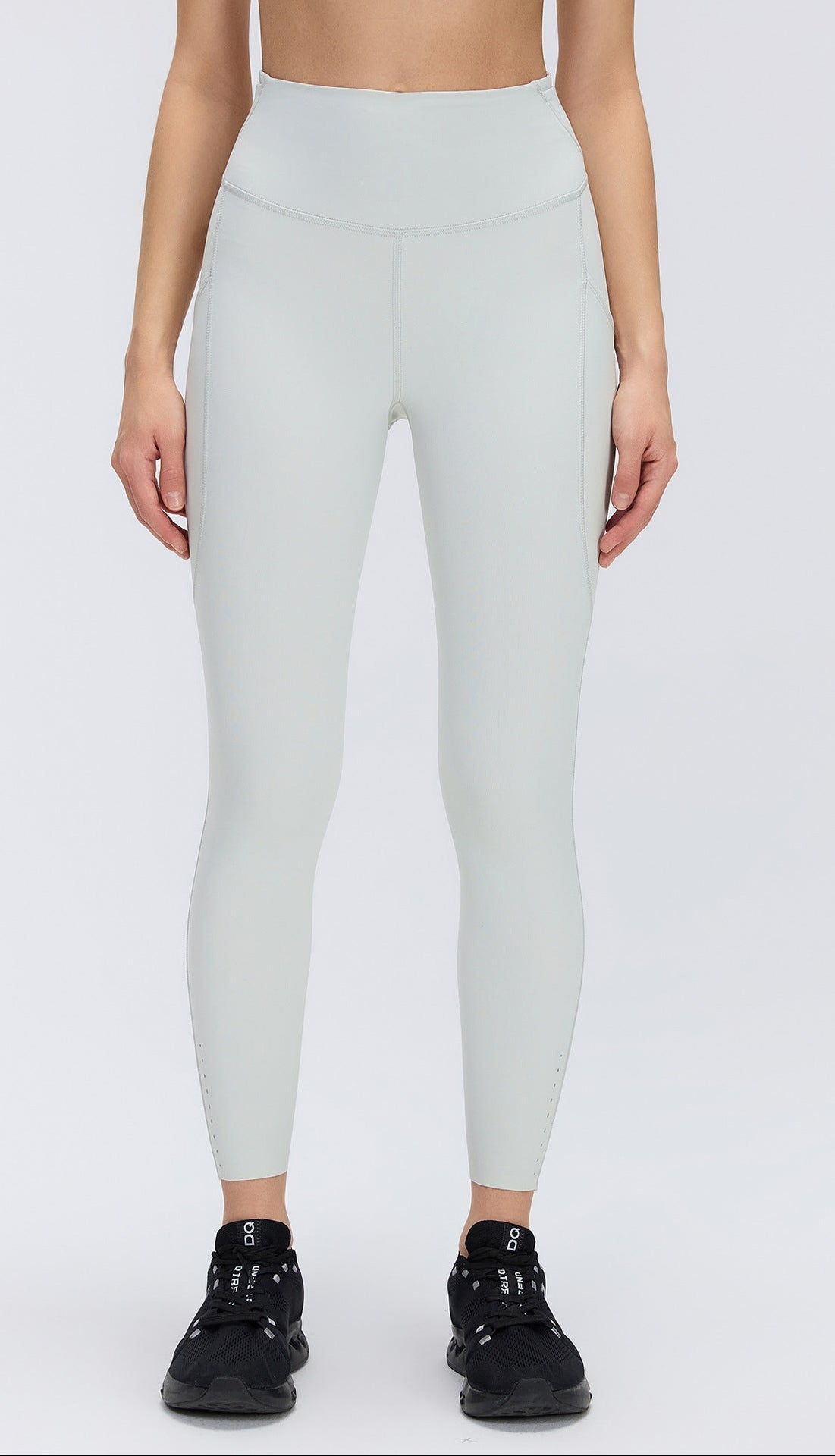 Leggings with Pockets for Women — High Waisted 7/8 Running Fit in Stretch Nylon