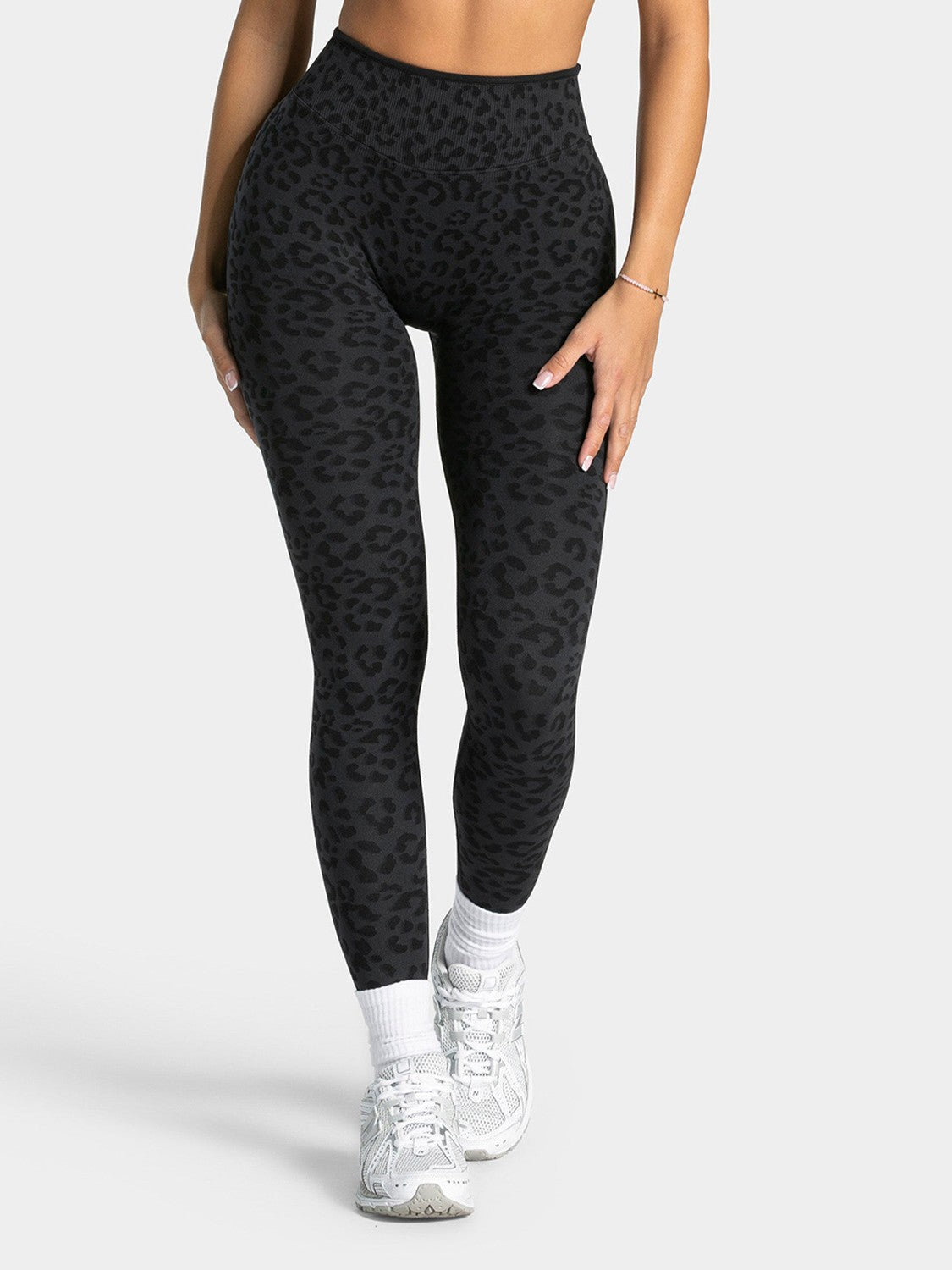 Leopard Print Seamless Leggings for Women — High Waisted Squat Proof Gym Fit