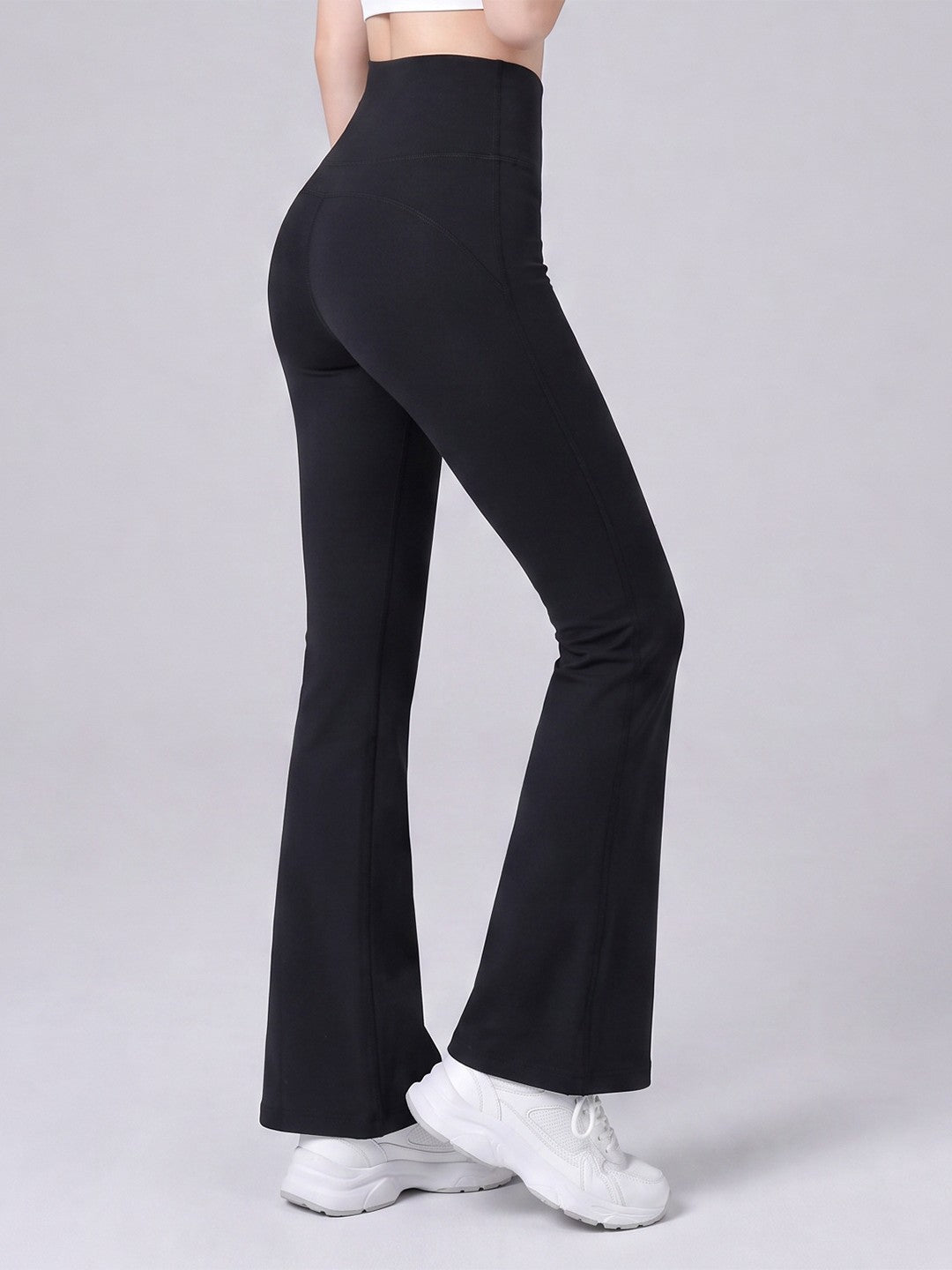 Flare Leggings for Women — High Waisted Bootcut Yoga Fit in Brushed Nylon