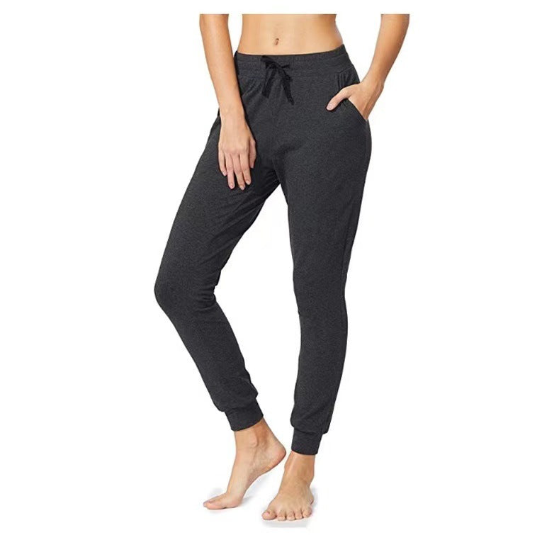Jogger Sweatpants for Women — Soft Drawstring Lounge Fit in Cotton Jersey