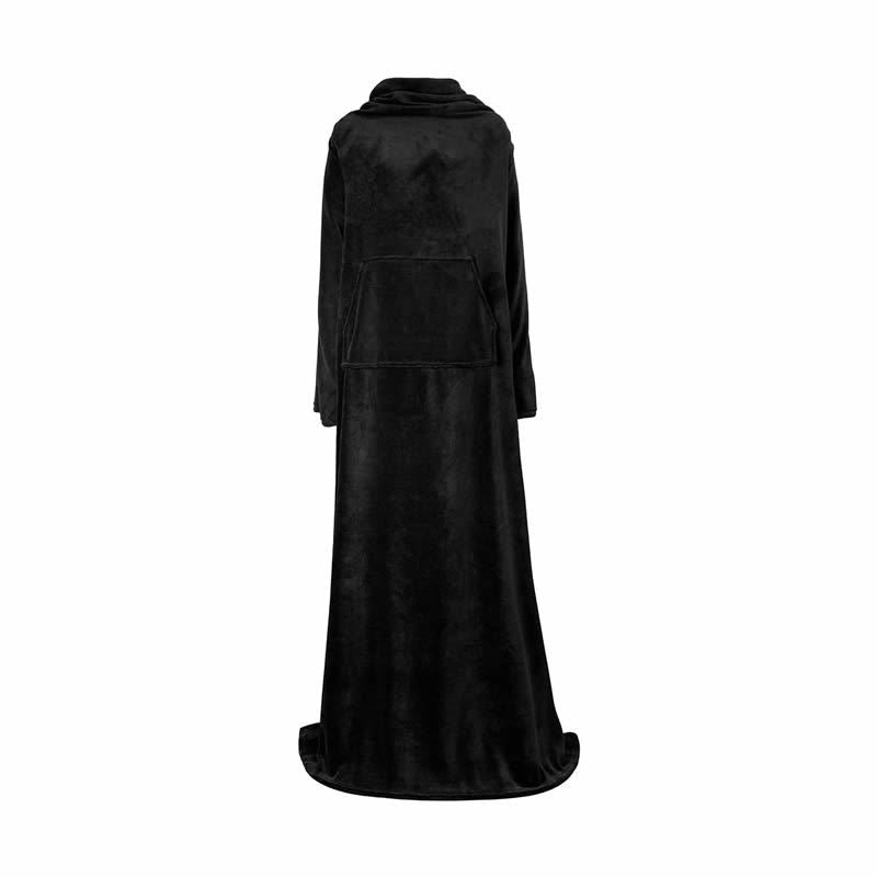 Wearable Blanket with Sleeves — Oversized Fleece Throw with Front Pocket for Cozy Nights