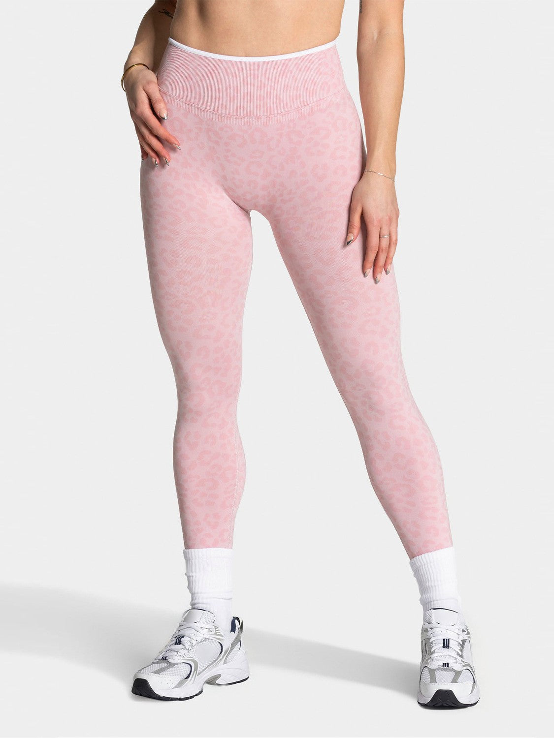 Leopard Print Seamless Leggings for Women — High Waisted Squat Proof Gym Fit