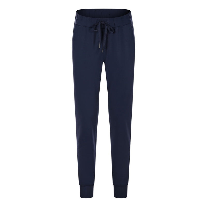 Athletic Joggers for Women — Tapered Yoga Pants with Side Pockets in Nylon