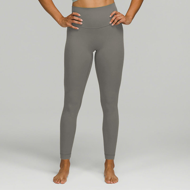 No Front Seam Leggings for Women — High Waisted Buttery Soft Yoga Fit in Stretch Nylon