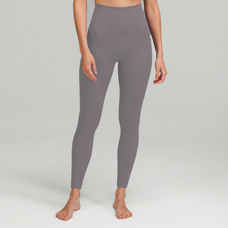 No Front Seam Leggings for Women — High Waisted Buttery Soft Yoga Fit in Stretch Nylon
