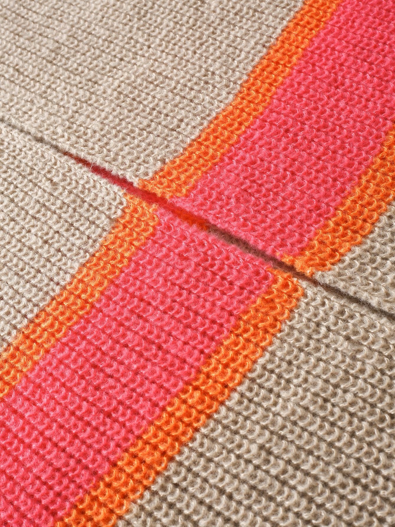 Striped Duster Cardigan for Women — Longline Open Front Knit with Side Slits in Soft Wool