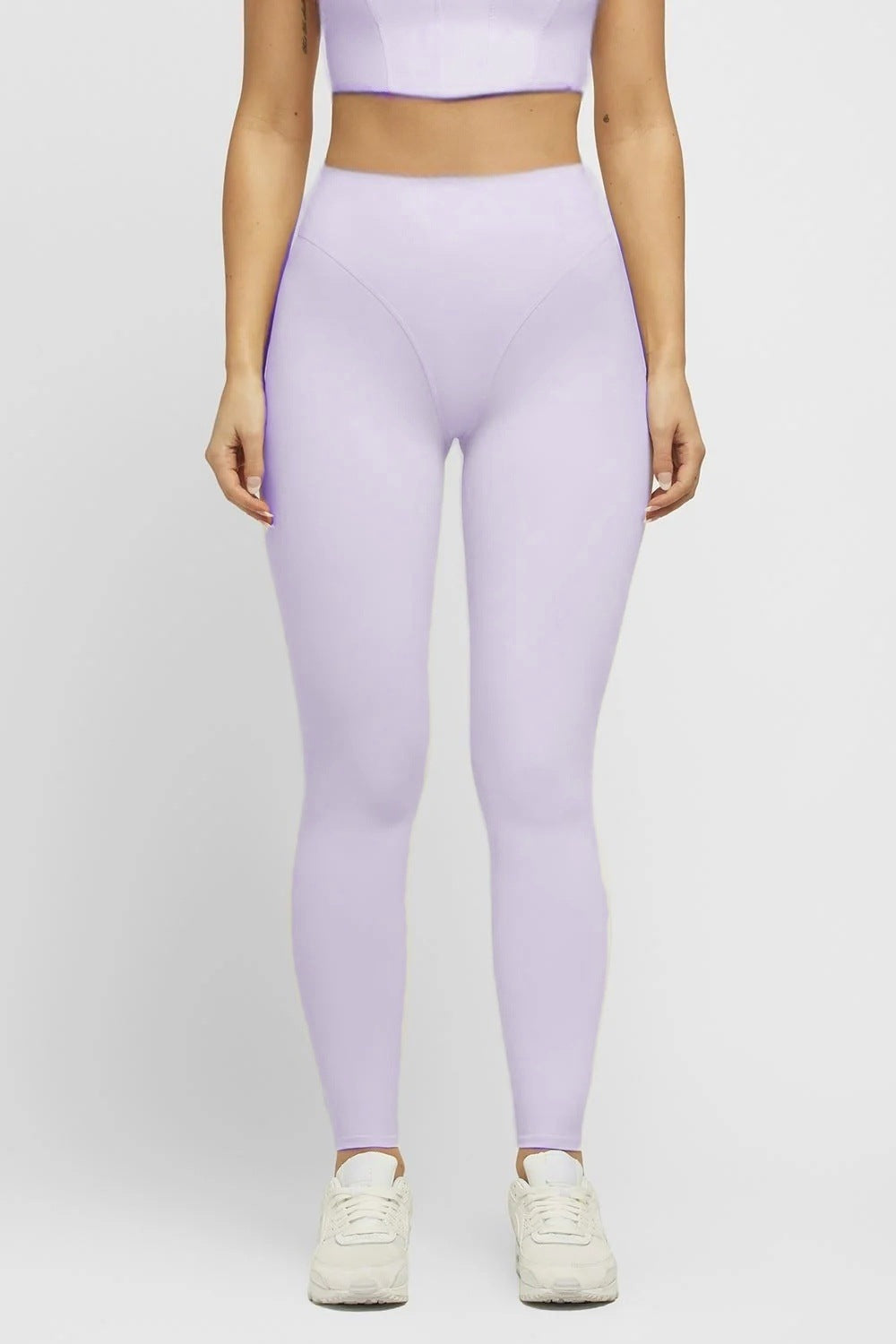 Seamless Leggings for Women — High Waisted V Front Yoke in Buttery Soft Nylon