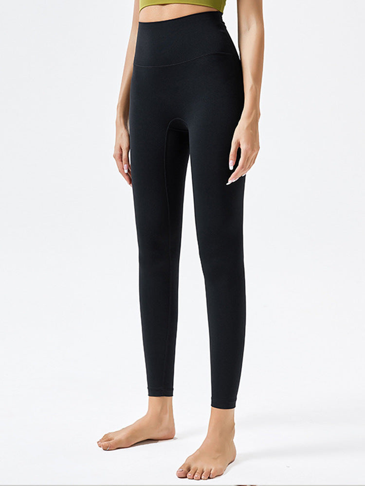 Workout Leggings for Women — High Waisted Ankle Length Gym Fit in Brushed Nylon
