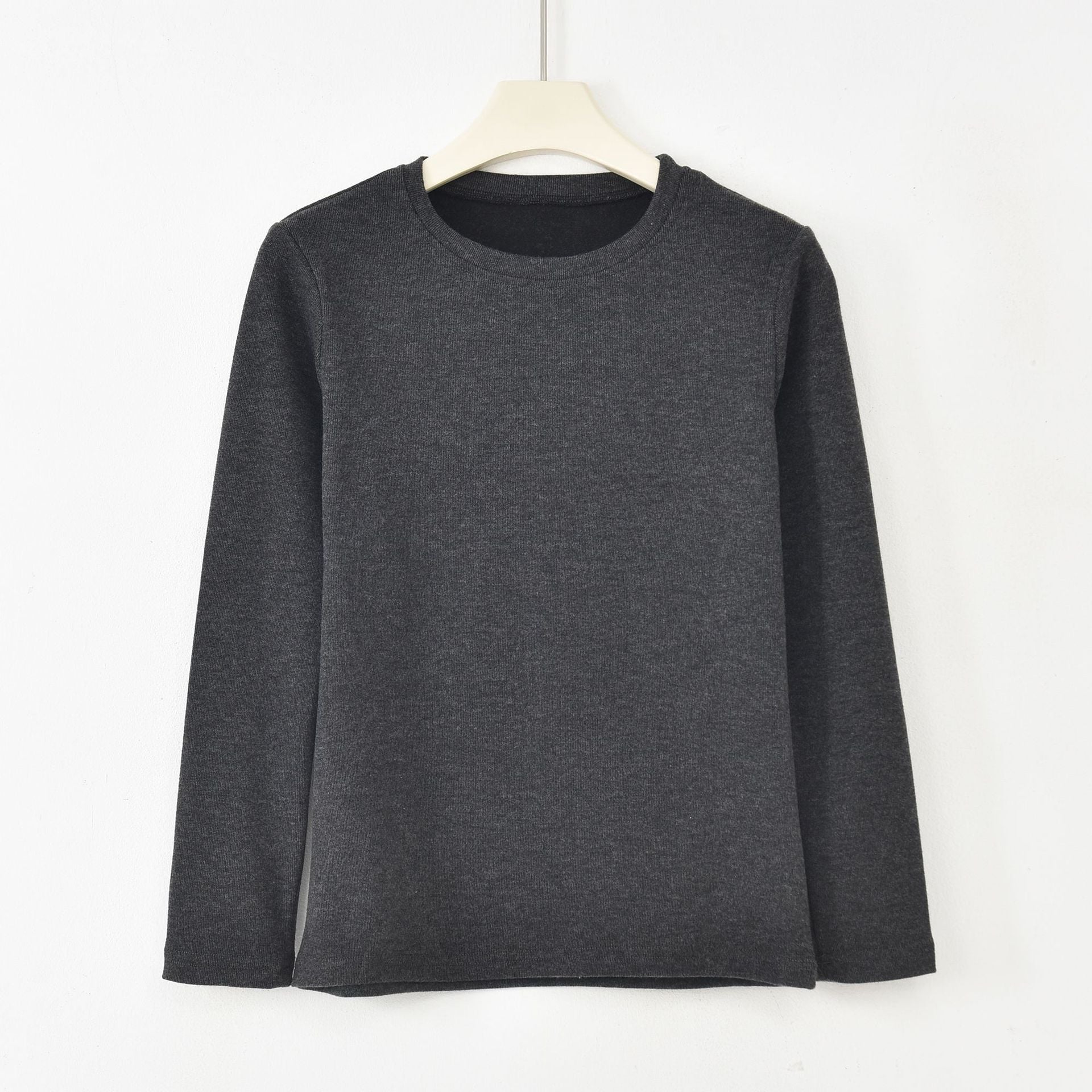 Fleece Lined Thermal Top for Women — Warm Long Sleeve Base Layer in Brushed Cotton