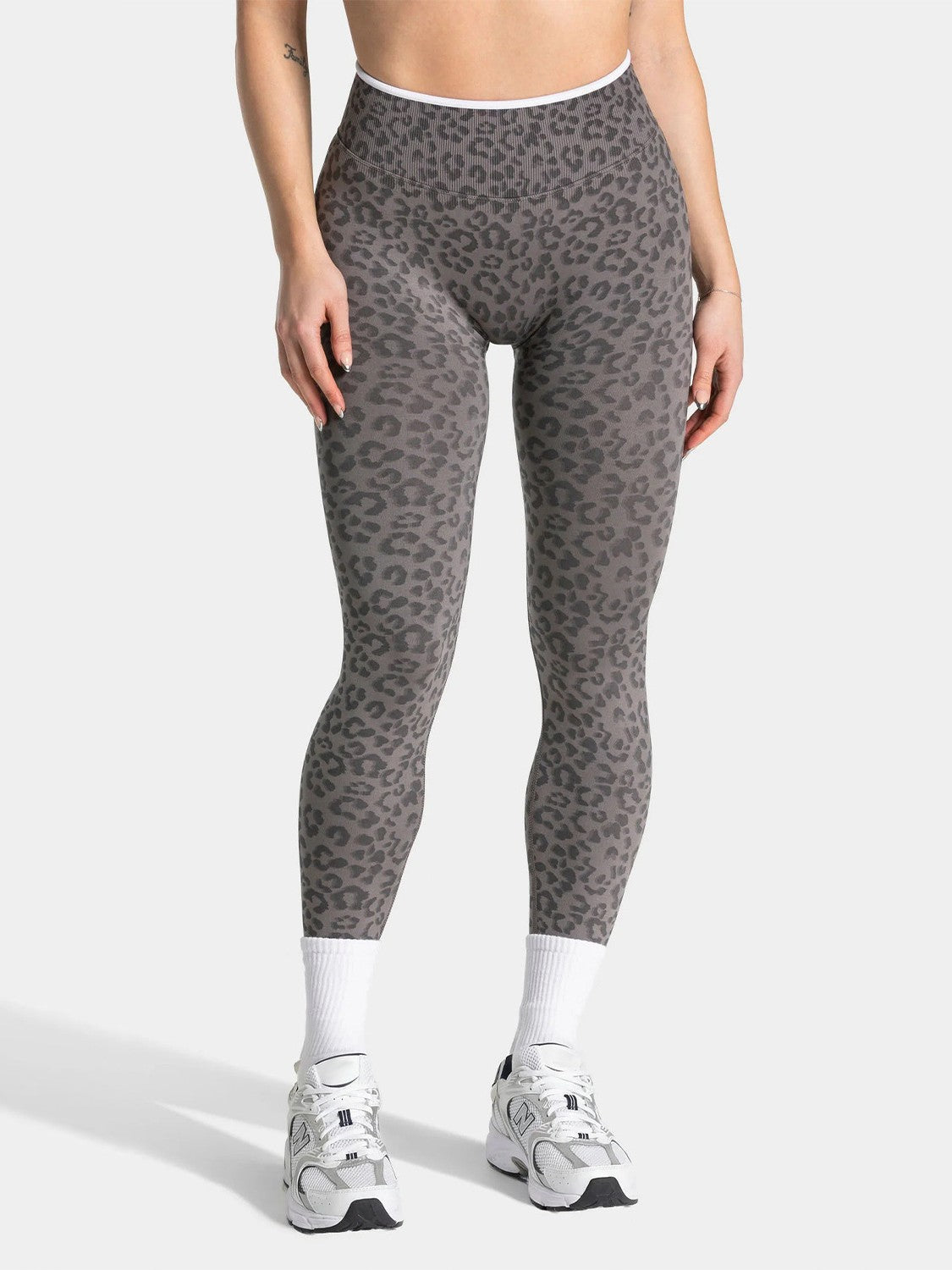 Leopard Print Seamless Leggings for Women — High Waisted Squat Proof Gym Fit