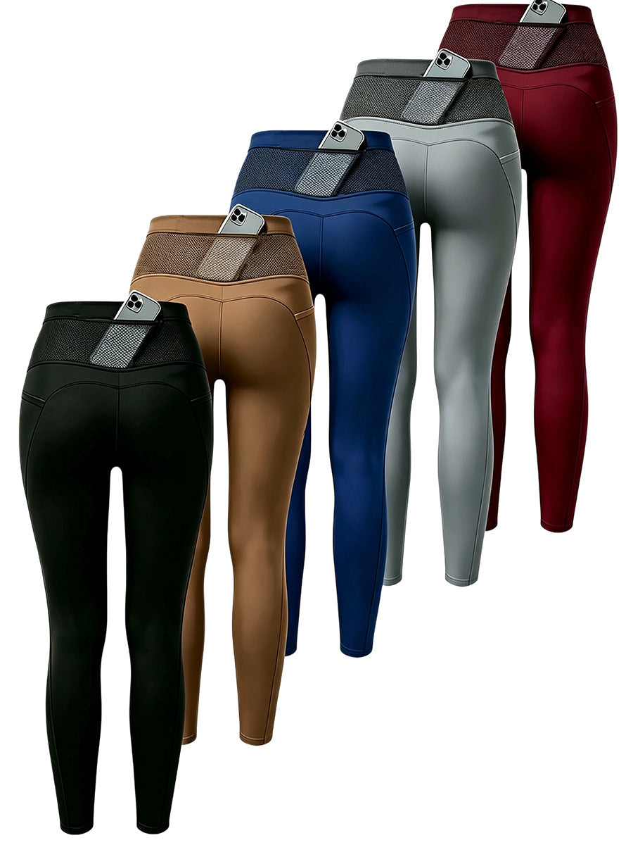 High Waisted Leggings with Pockets for Women — Squat Proof Yoga Fit in Soft Nylon