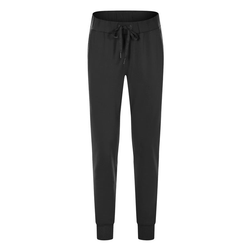 Athletic Joggers for Women — Tapered Yoga Pants with Side Pockets in Nylon