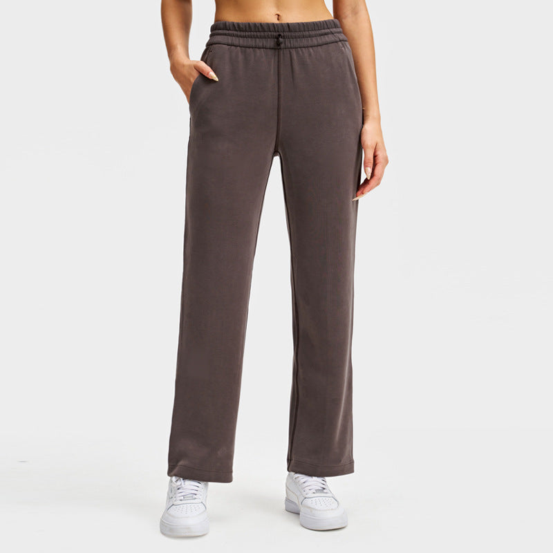 Wide Leg Lounge Pants for Women — High Waisted Straight Fit in Soft Modal