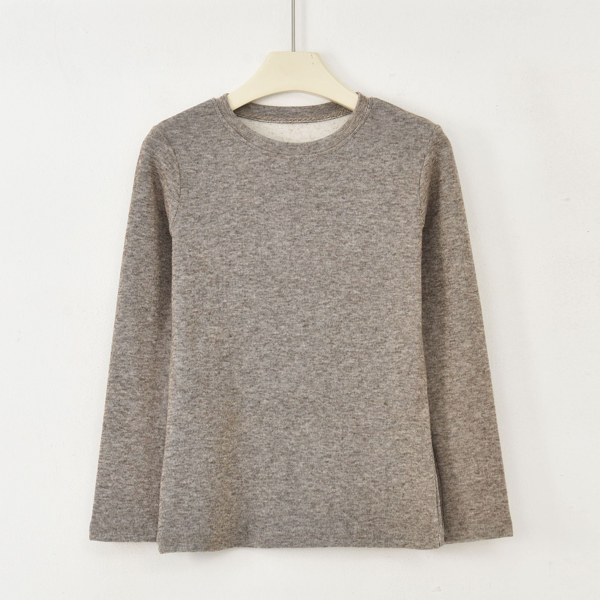 Fleece Lined Thermal Top for Women — Warm Long Sleeve Base Layer in Brushed Cotton
