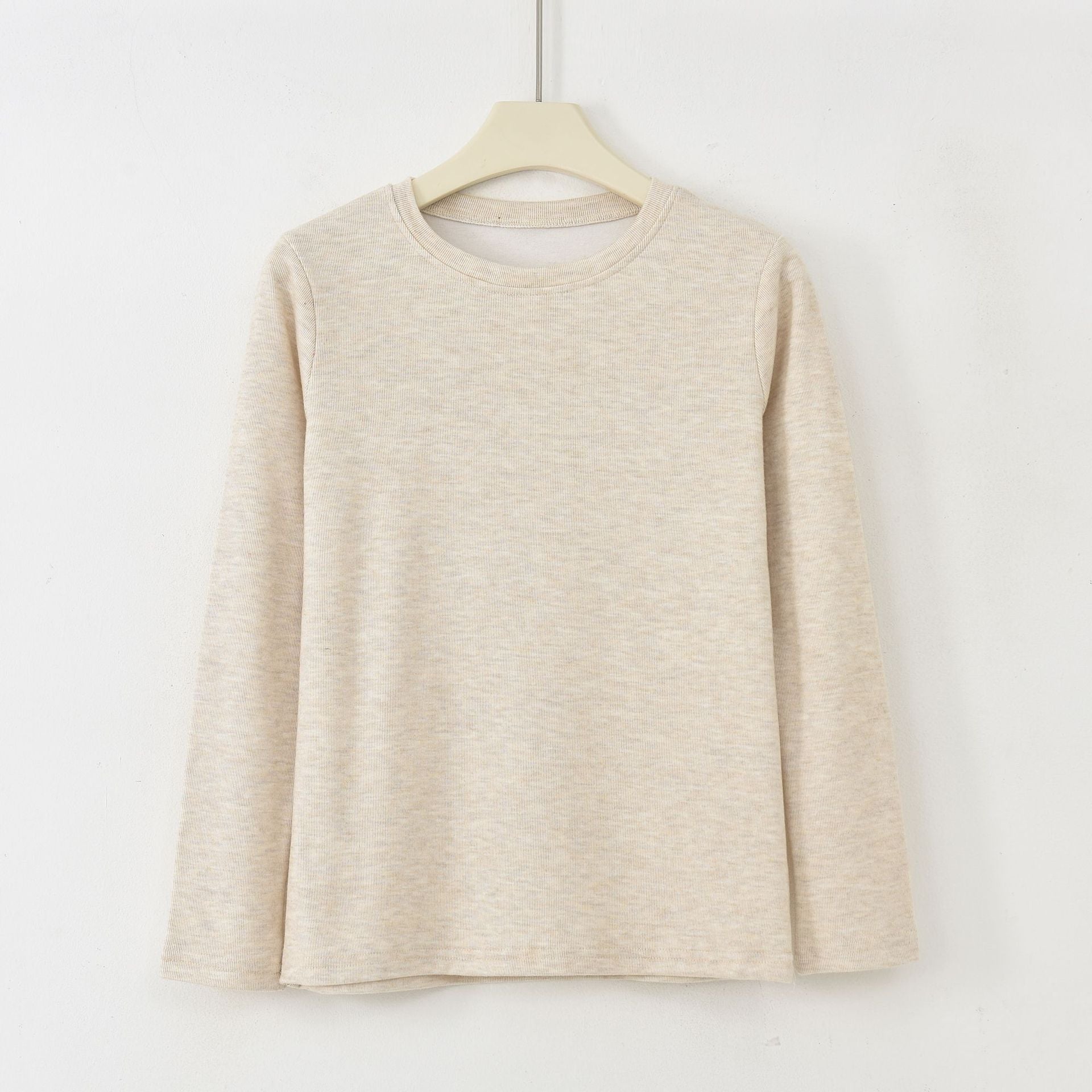 Fleece Lined Thermal Top for Women — Warm Long Sleeve Base Layer in Brushed Cotton