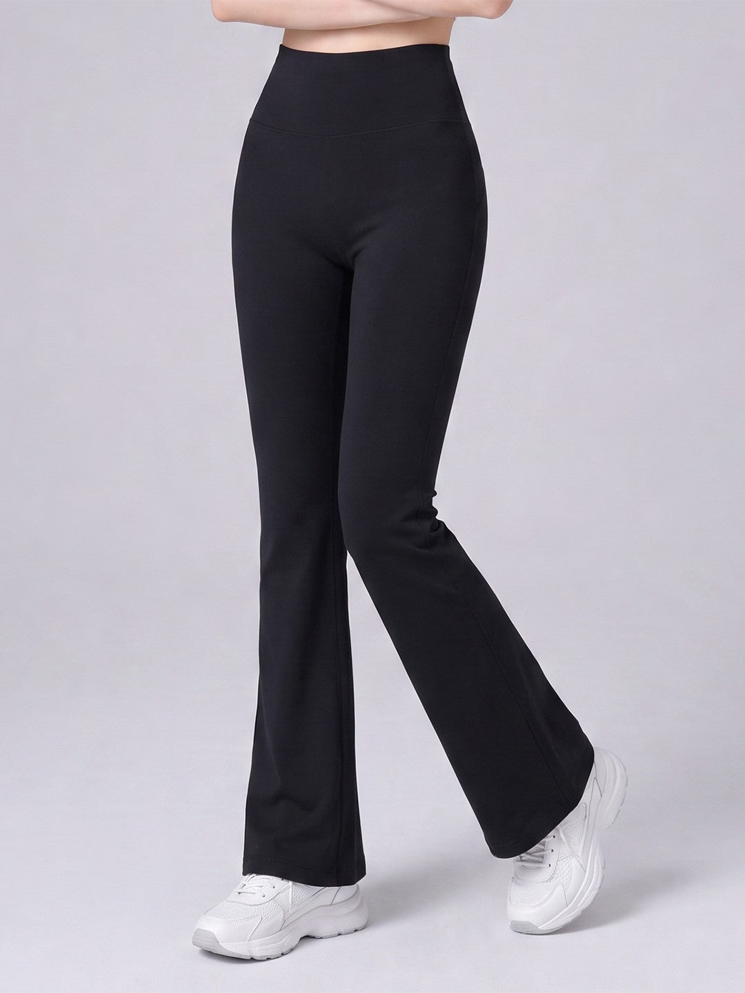 Flare Leggings for Women — High Waisted Bootcut Yoga Fit in Brushed Nylon