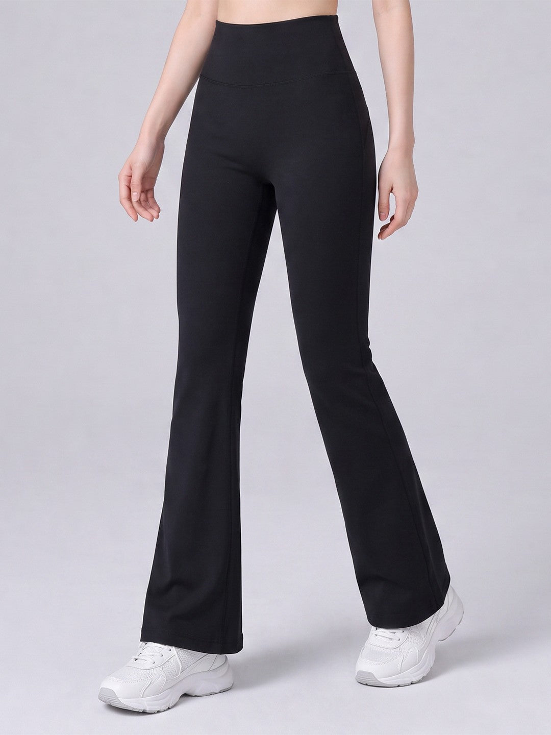Flare Leggings for Women — High Waisted Bootcut Yoga Fit in Brushed Nylon