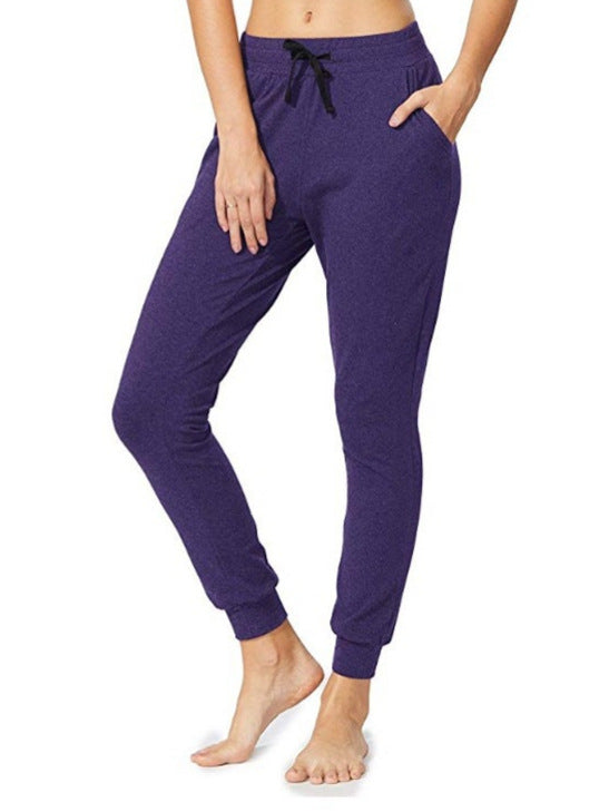 Jogger Sweatpants for Women — Soft Drawstring Lounge Fit in Cotton Jersey