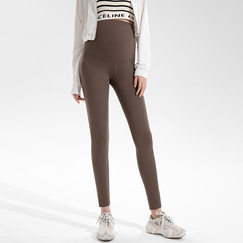 Maternity Leggings for Women — Over the Bump Support Panel in Stretch Nylon