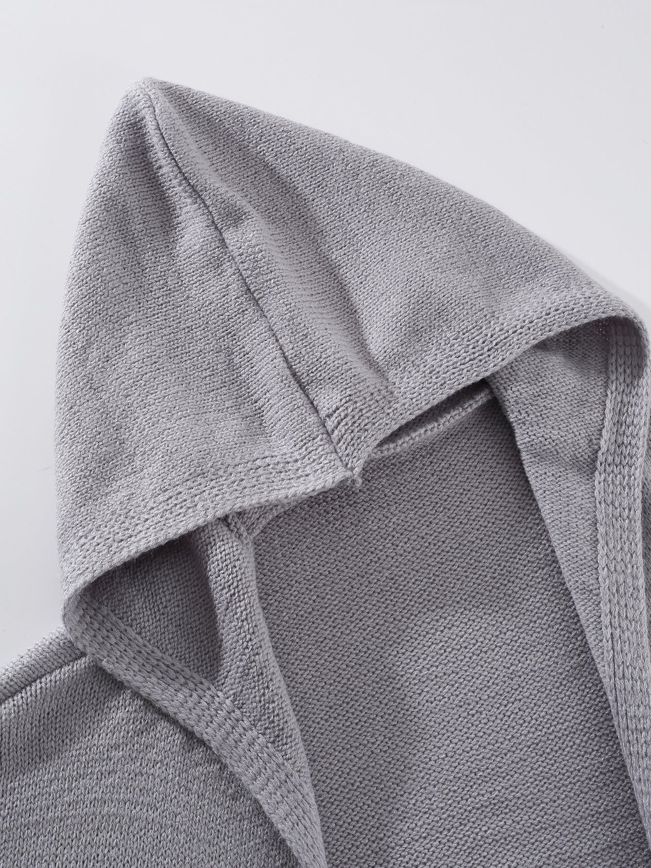 Long Hooded Cardigan for Women — Open Front Duster Knit with Side Pockets in Soft Cotton