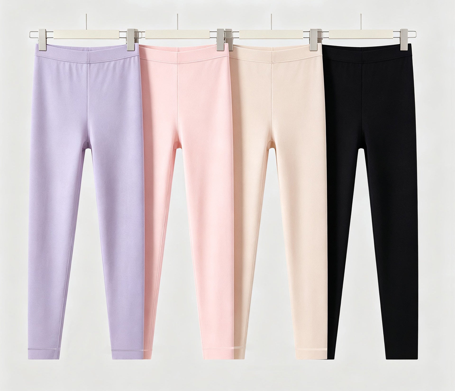High Waisted Leggings for Women — Seamless Ankle Length Fit in Soft Stretch Modal