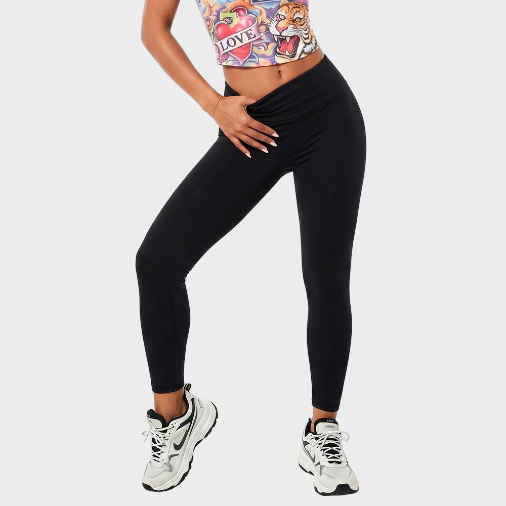 High Waisted Leggings for Women — Butt Lifting Tummy Control Yoga Pants in Nylon