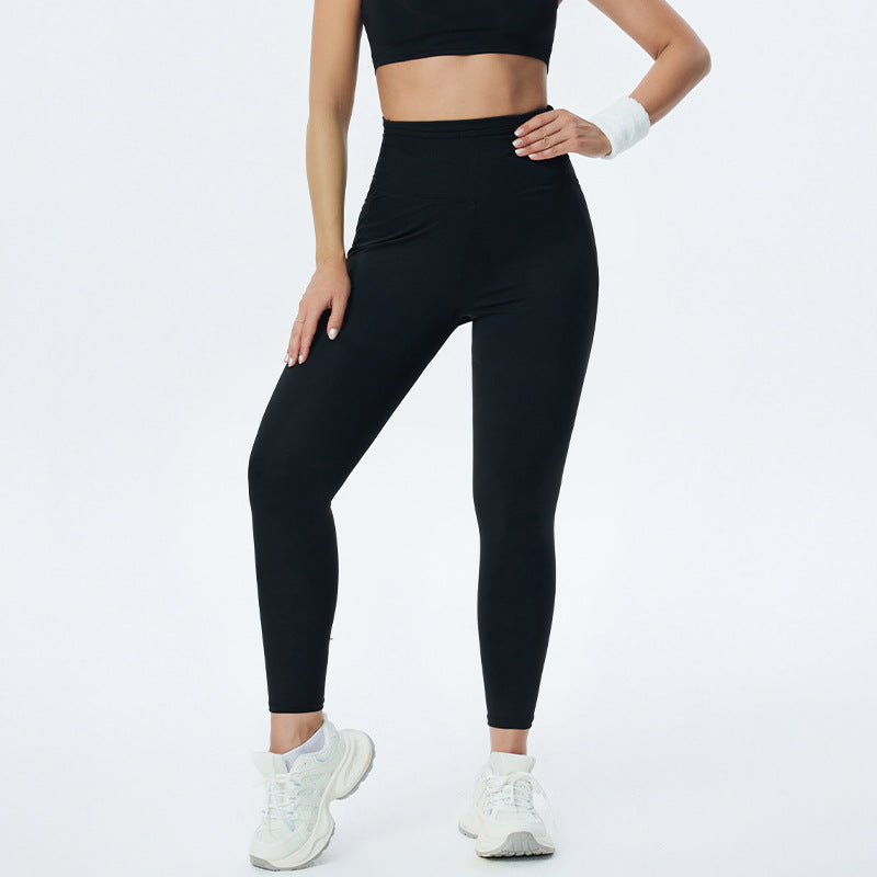 High Waisted Leggings with Pockets for Women — Squat Proof Yoga Fit in Soft Nylon