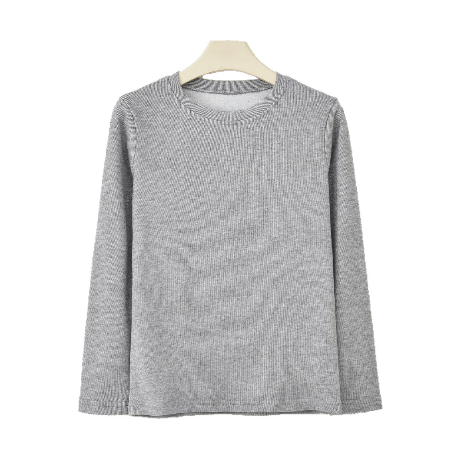 Fleece Lined Thermal Top for Women — Warm Long Sleeve Base Layer in Brushed Cotton