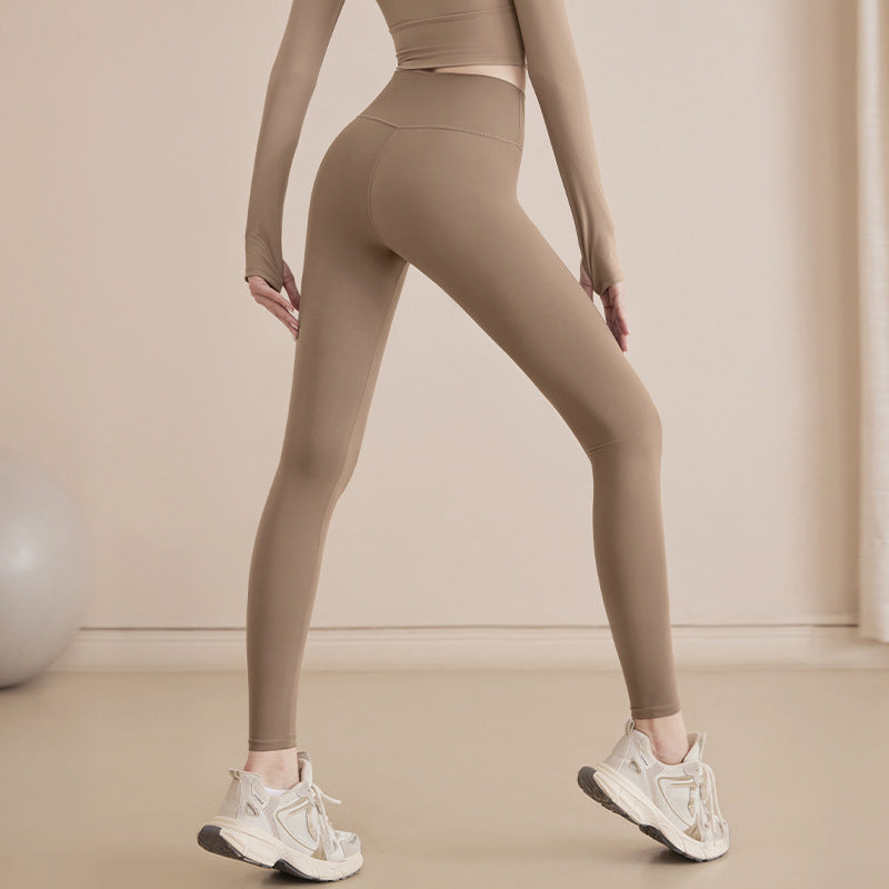 Butt Lifting Leggings for Women — High Waisted Contour Seam Fit in Stretch Nylon