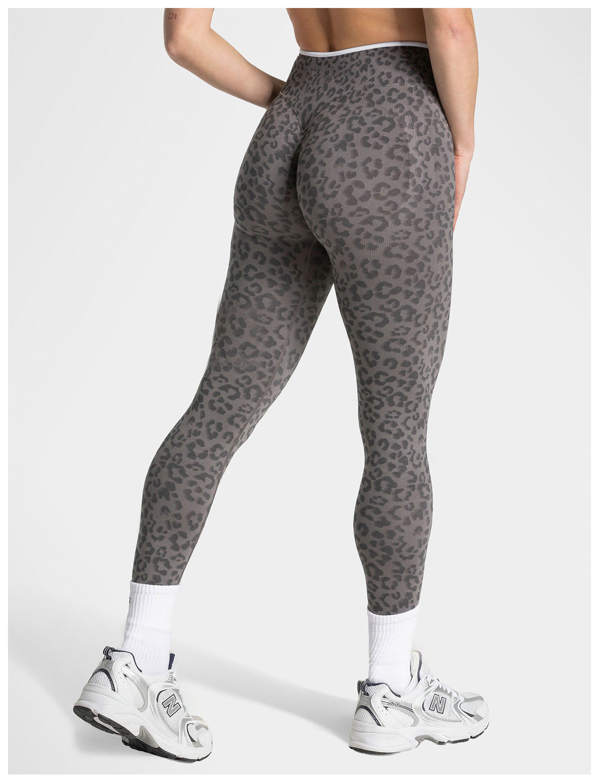 Leopard Print Seamless Leggings for Women — High Waisted Squat Proof Gym Fit