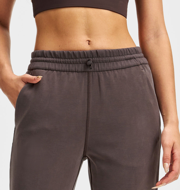 Wide Leg Lounge Pants for Women — High Waisted Straight Fit in Soft Modal